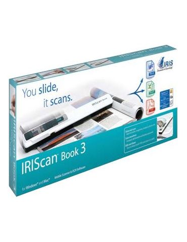 I.R.I.S. IRIScan Book 3 Scanner portabil 900 x 900 DPI A4 Alb I.R.I.S. - 1 - Tik.ro