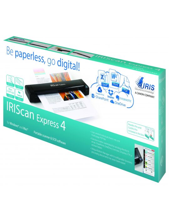 I.R.I.S. IRIScan Express 4 Sheet-fed scaner 1200 x 1200 DPI A4 Negru I.R.I.S. - 10