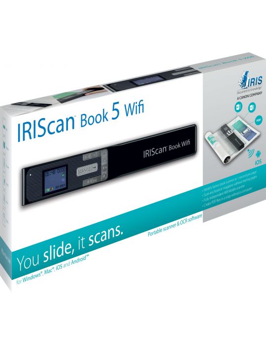 I.R.I.S. IRIScan Book 5 Wi-Fi Scanner portabil 1200 x 1200 DPI A4 Negru I.R.I.S. - 2