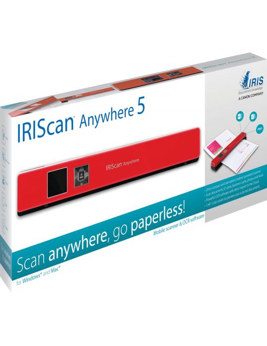 I.R.I.S. IRIScan Anywhere 5 Scanner ADF 1200 x 1200 DPI A4 Roşu I.R.I.S. - 3