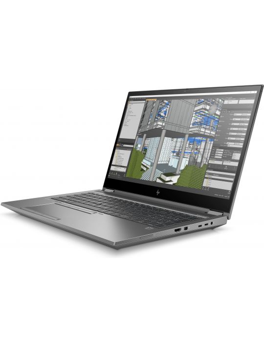Laptop HP Zbook Fury 15 G8, Intel Core i7-11800H, 15.6inch, RAM 16GB, SSD 512GB, nVidia RTX A3000 6GB, Windows 11 Pro, Grey Hp -