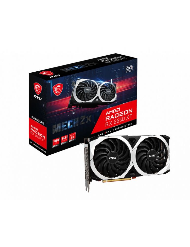 Placa video MSI AMD Radeon RX 6650 XT MECH 2X OC 8GB, GDDR6, 128bit