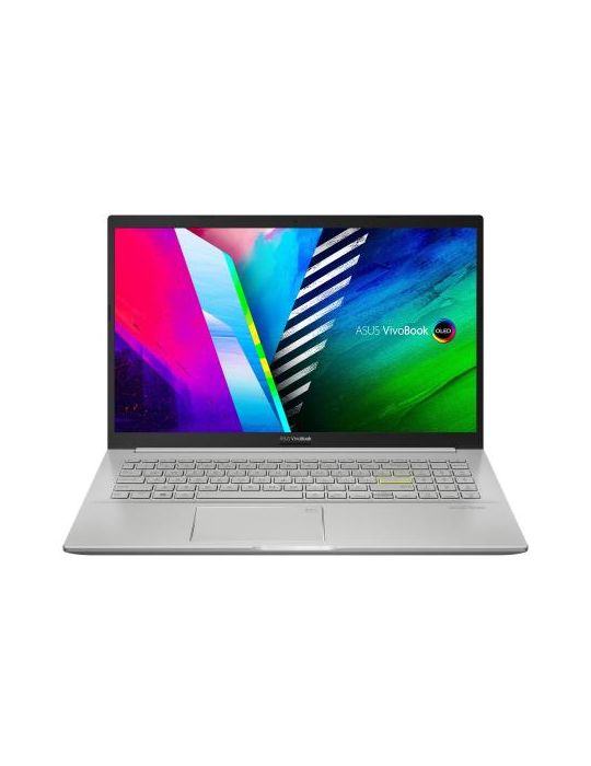 Laptop ASUS Vivobook OLED K513EA-L12289,i7-1165G7, 15.6",RAM 8GB,SSD 512GB,Intel Iris Xe Graphics,No OS,Transparent Silver Asus 