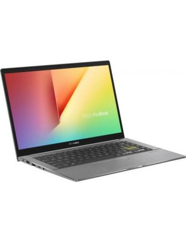 Laptop ASUS VivoBook S14 S433EA-KI2070,Intel Core i7-1165G7,14",RAM 8GB,SSD 512GB,Intel Iris Xe Graphics,No OS,Indie Black Asus 