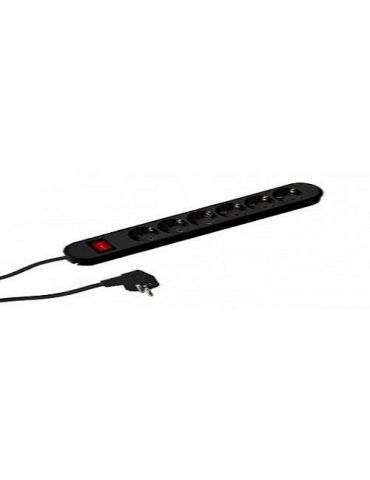 Prelungitor bachmann smart 6xcee7/3 pc cu intrerupator lungime cablu 5m Bachmann - 1 - Tik.ro