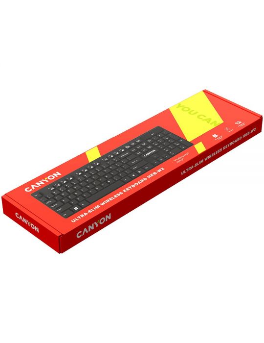 2.4ghz wireless keyboard 104 keys slim design chocolate key caps Canyon - 1