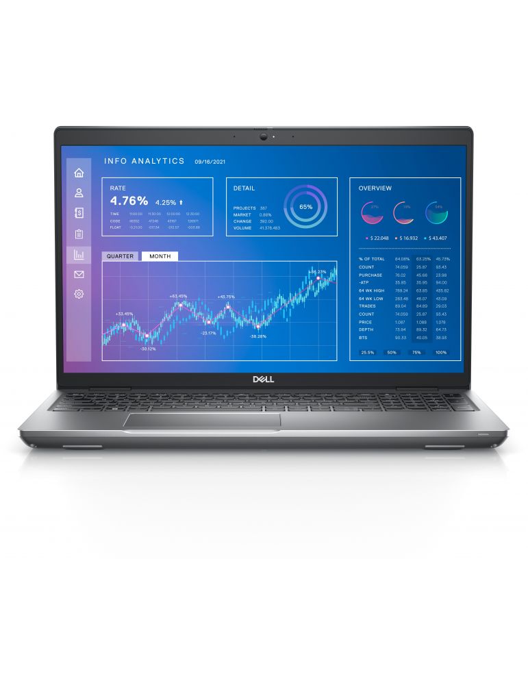 Laptop DELL Precision 3571 i7-12700H ,15.6", Intel Core i7, 32 GB, 512 GB SSD, W 11 Pro, Grey