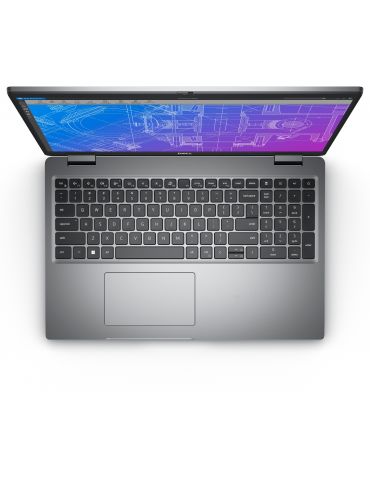 Laptop Dell Precision 3570, Intel Core i7-1255U, 15.6inch, RAM 16GB, SSD 512GB, nVidia Quadro T550 4GB, Windows 11 Pro, Grey Del
