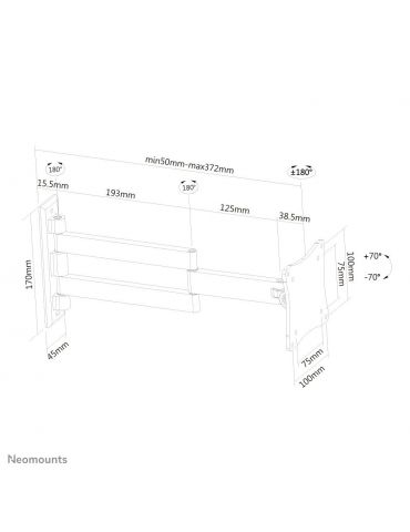 Neomounts by Newstar FPMA-W830 68,6 cm (27") Negru Neomounts by Newstar - 9