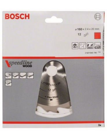 Bosch 2 608 640 786 lame pentru ferăstraie circulare 16 cm 1 buc. Bosch - 2