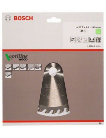 Bosch 2 608 640 613 lame pentru ferăstraie circulare 19 cm 1 buc. Bosch - 2