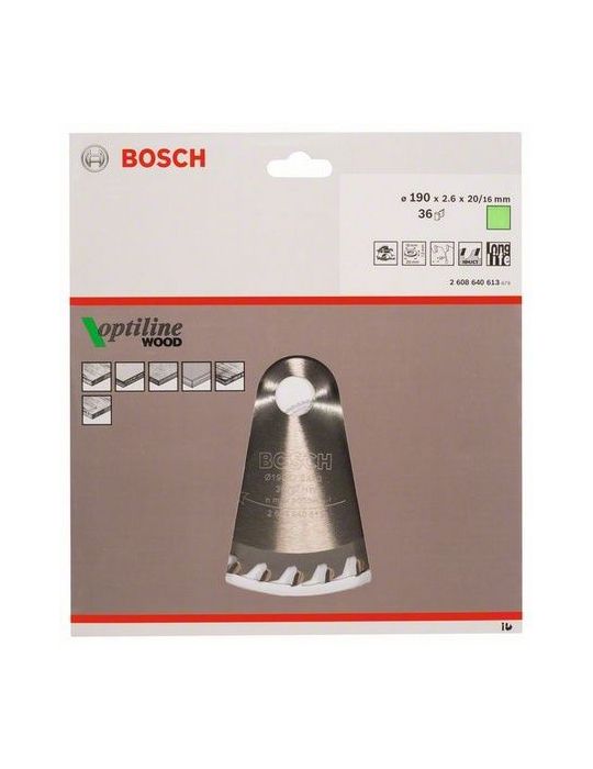 Bosch 2 608 640 613 lame pentru ferăstraie circulare 19 cm 1 buc. Bosch - 2