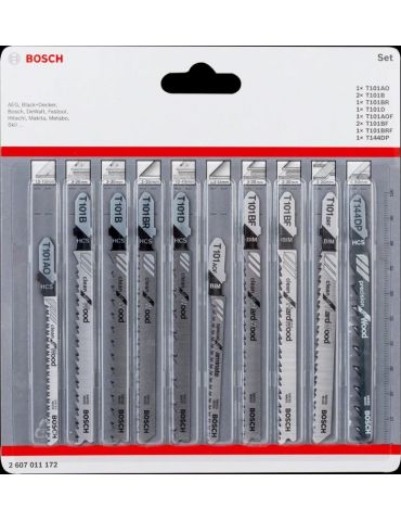 Bosch 2 607 011 172 lamă pentru fierestrău mecanic, fierăstrău de traforaj/fierăstrău sabie Lamă ferăstrău mecanic 10 buc. Bosch - Tik.ro