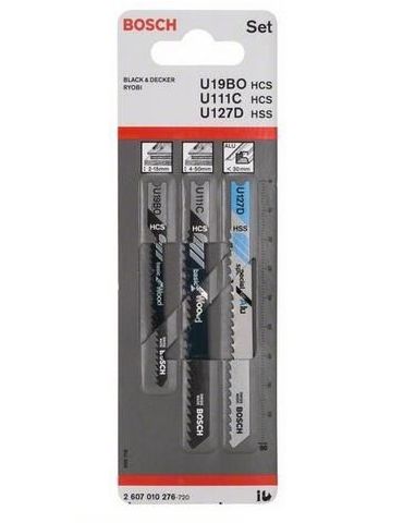 Bosch 2 607 010 276 lamă pentru fierestrău mecanic, fierăstrău de traforaj/fierăstrău sabie Lamă ferăstrău mecanic 3 buc. Bosch 
