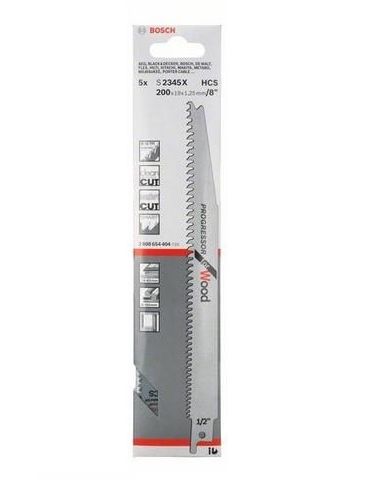 Bosch S 2345 X Pânză de ferăstrău Oțel cu conținut ridicat de carbon (HCS) 5 buc. Bosch - 2