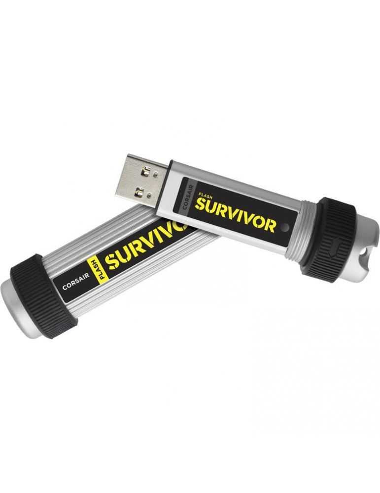 Usb flash drive corsair 32gb survivor ultra rugged usb3.0 argintiu/negru