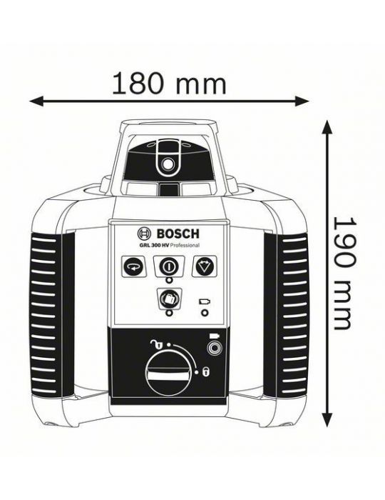 Bosch 0 601 061 501 nivele cu laser Nivelă rotativă 300 m 635 nm ( 1 mW) Bosch - 2