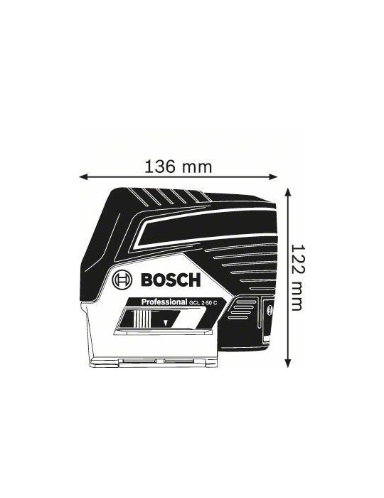 Bosch GCL 2-50 C Nivelă cu linii/Puncte 20 m 650 nm (1 mW) Bosch - 5
