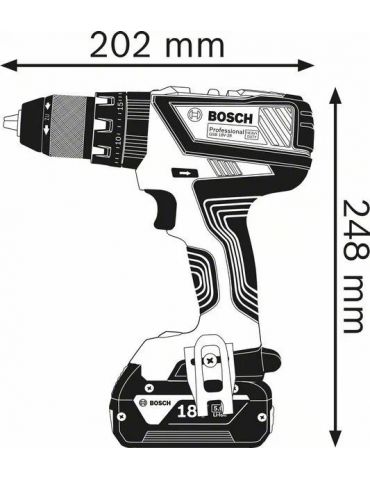 Bosch Akku-Bohrschrauber 12 V Li-Ion 1300 RPM Negru, Albastru, Roşu Bosch - 2