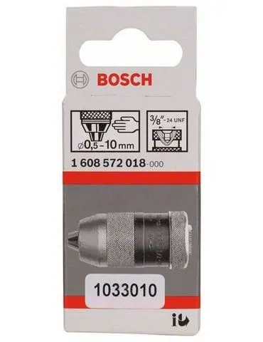 Bosch 1 608 572 018 mandrină Mandrină fără cheie 3/8"-24 Bosch - 2