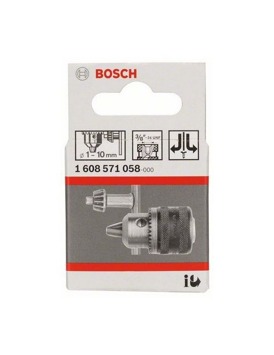 Bosch 1 608 571 058 mandrină Mandrină cu cheie 3/8"-24 Bosch - 2