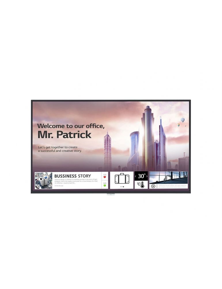 LG 43UH5F-H Panou informare digital de perete 109,2 cm (43") LED Wi-Fi 500 cd/m² UHD+ Negru Web OS 24/7