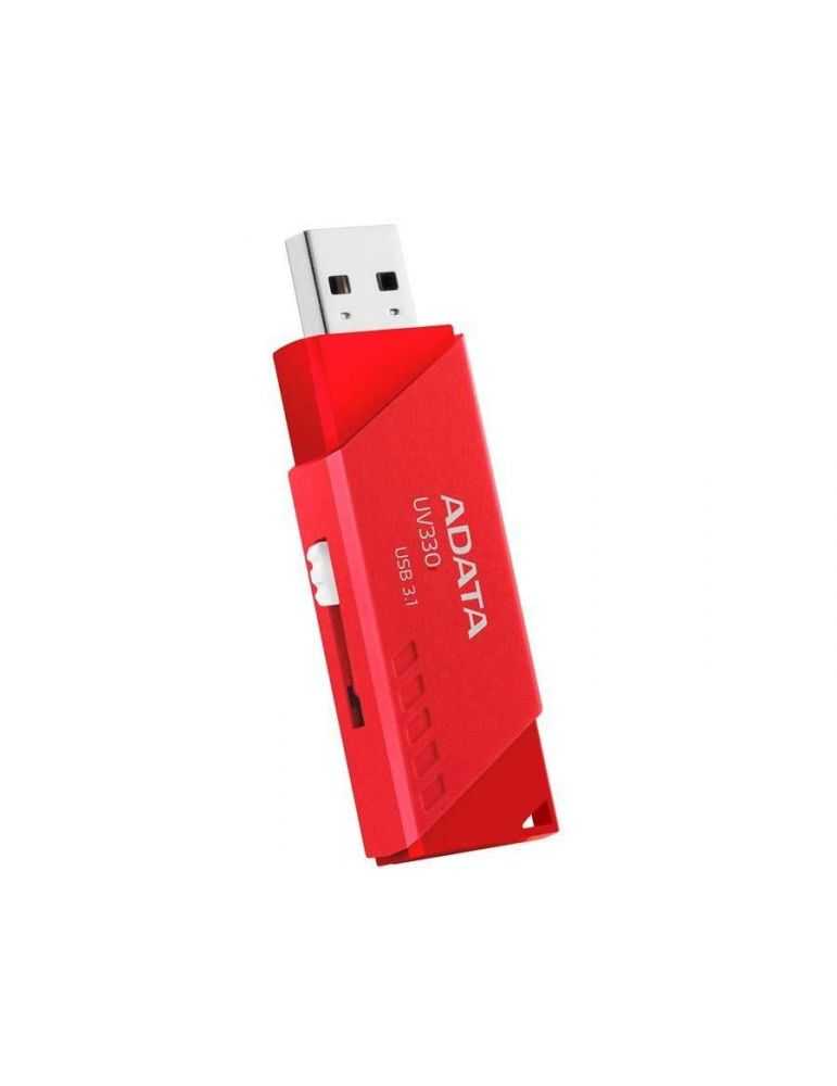 Usb flash drive adata uv330 64gb red retail usb-a 3.0
