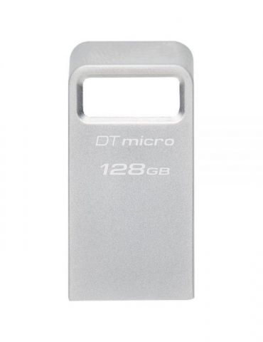 Kingston 128gb datatraveler micro 200mb/s metal usb 3.2 gen 1 ean: 740617328028 dtmc3g2/128gb(include tv 0.03 lei) Kingston - 1 - Tik.ro