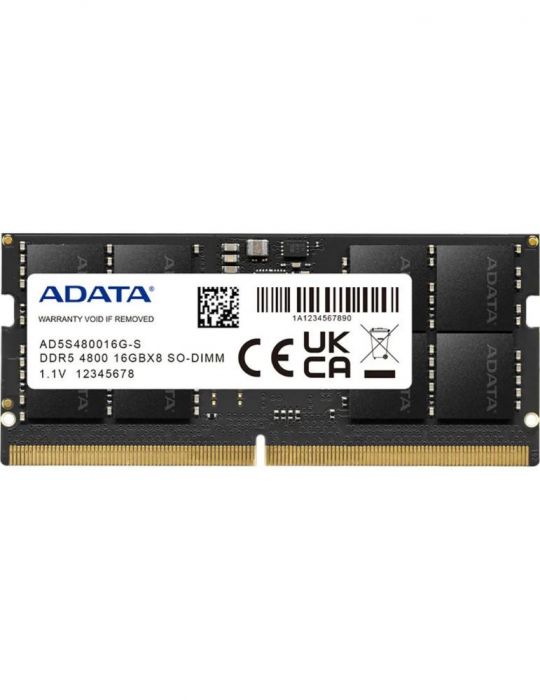 Memorie SO-DIMM ADATA 16GB, DDR5-4800MHz, CL40  - 1