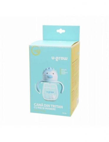 Cana cu pai si manere tritan 330 ml U-grow - 1