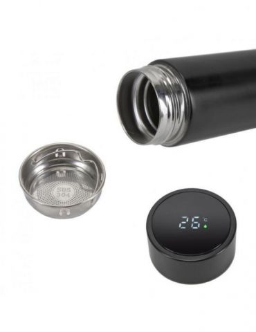 Termos inox 450 mlindicator led pentru temperatura material: inox (interior Heinner - 1