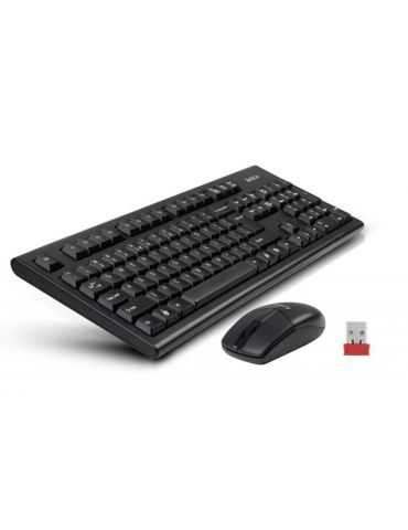 Kit tastatura + mouse a4tech 3100n wireless negru tastatura gr-85 A4tech - 1 - Tik.ro