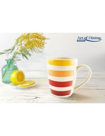 Cana ceramica 354 ml lara portocaliu Heinner - 1 - Tik.ro