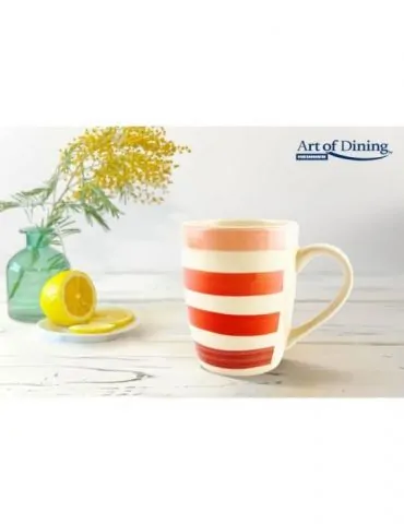 Cana ceramica 354 ml lara rosu Heinner - 1 - Tik.ro