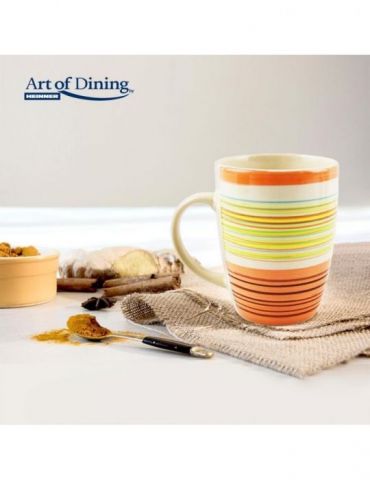 Cana ceramica 285 ml sara portocaliu Heinner - 1 - Tik.ro