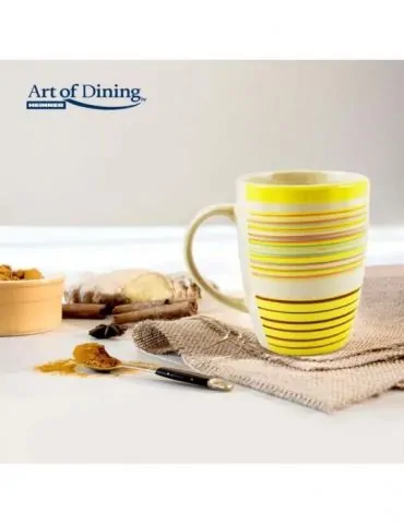 Set 3 x cana ceramica 285 ml sara d7.6*h9.9cm galben Heinner - 1 - Tik.ro