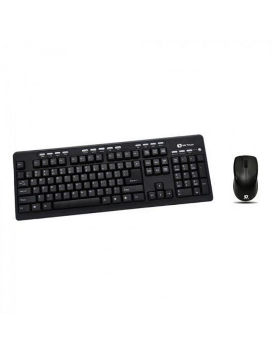 Kit tastatura + mouse serioux mkm5500 cu fir multimedia negru Serioux - 1