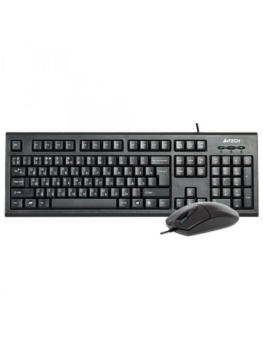 Kit tastatura + mouse a4tech kr-8520d cu fir negru tastatura A4tech - 1