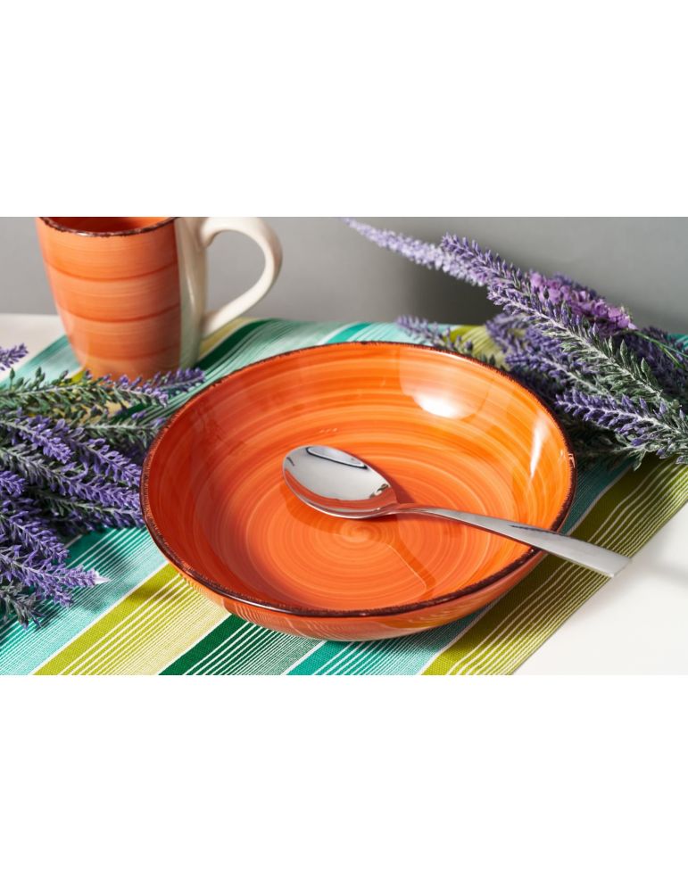 Farfurie adanca ceramica 20 cm gala orange