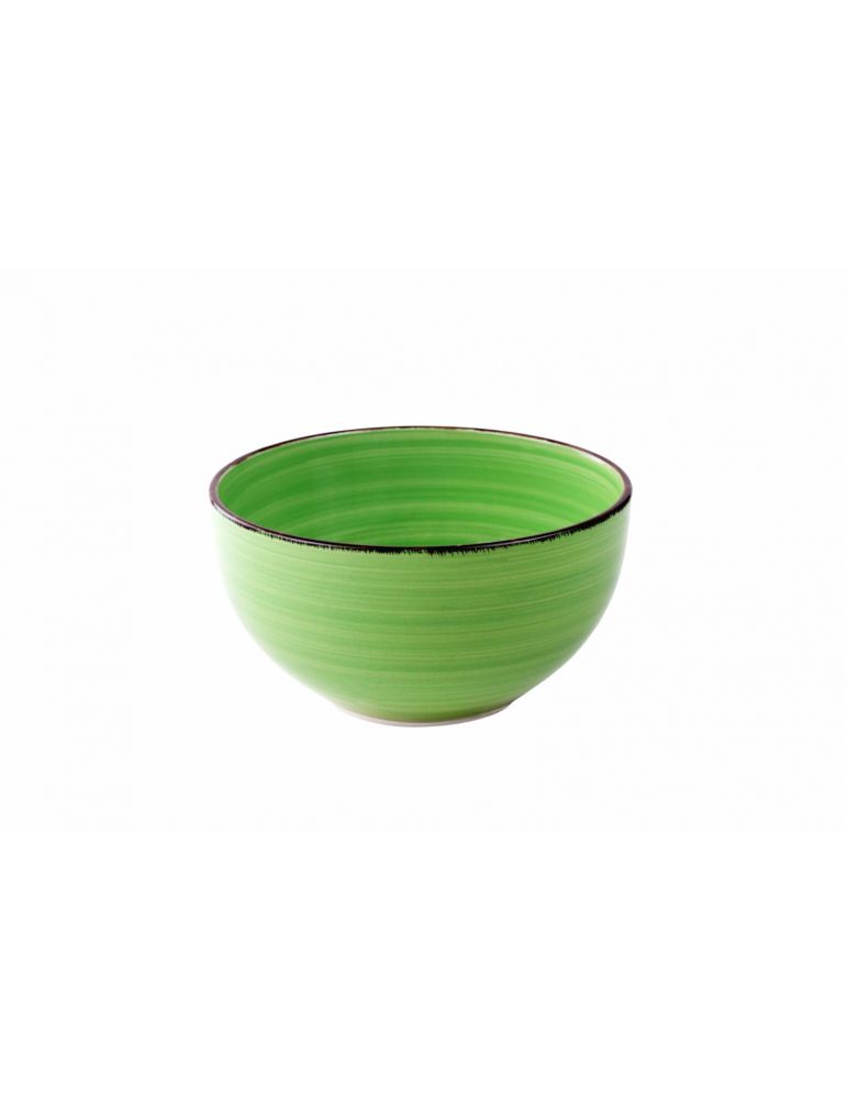 Gala green ceramic bowl 14 cm