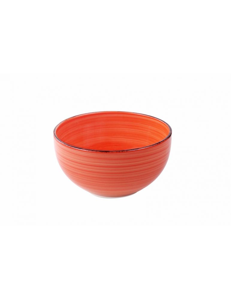Gala orange ceramic bowl 14 cm