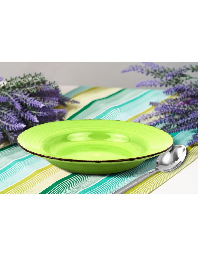 Farfurie paste ceramica 22cm gala green