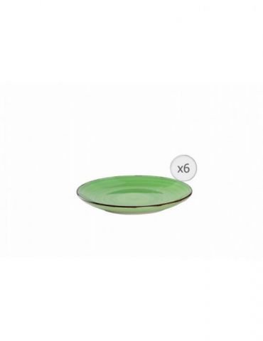 Set 6 farfurii desert ceramica 19 cm gala green Heinner - 1