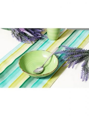 Set 6 farfurii  adanci  ceramica 20 cm gala green Heinner - 1