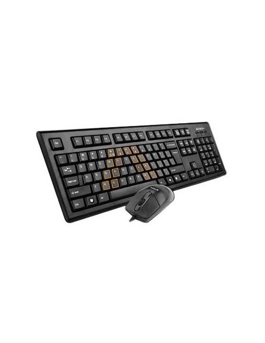 Kit tastatura + mouse a4tech krs-8572 cu fir negru tastatura A4tech - 1