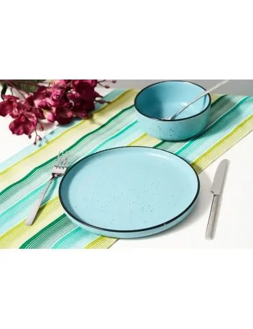 Set 6 farfurii intinse ceramica 27 cm electra Heinner - 1