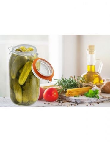 Borcan depozitare sticla + capac 2000 ml Vanora - 1