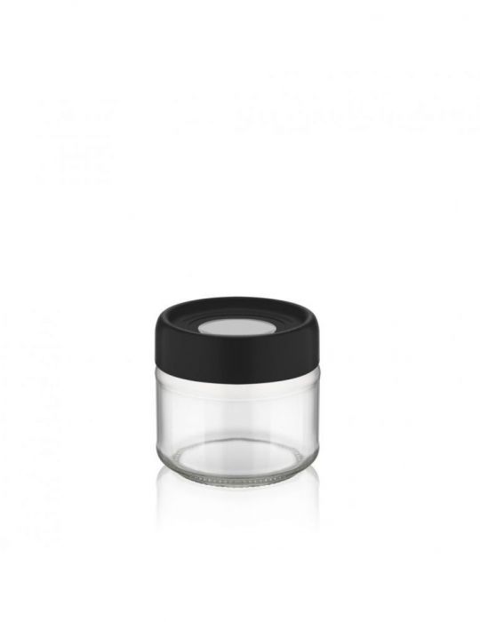 Borcan depozitare sticla  cu capac  300 ml dia: 8.5 cm Heinner - 1