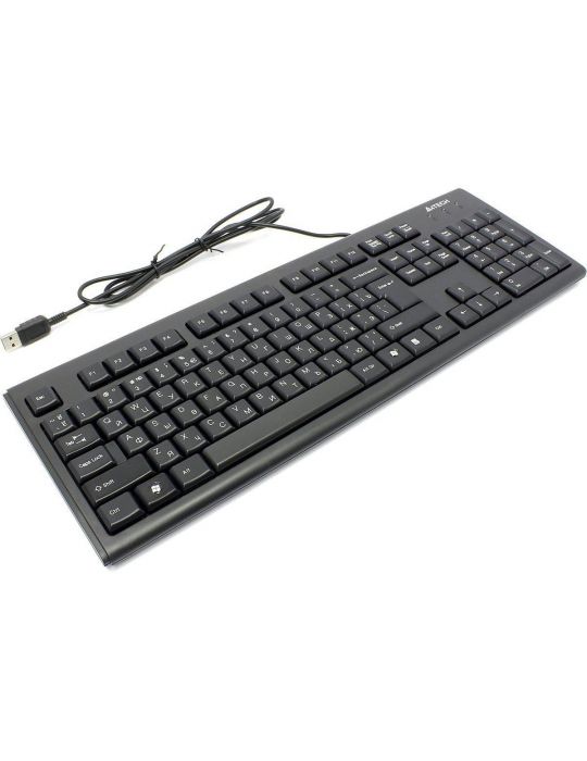Tastatura kr-83 a4tech  cu fir usb neagra comfort round - A4tech - 1