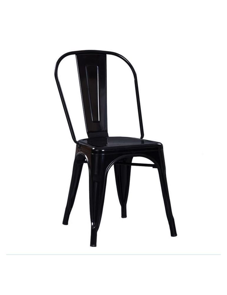 Scaun retro din metal negru- set 4 buc dimensiuni produs